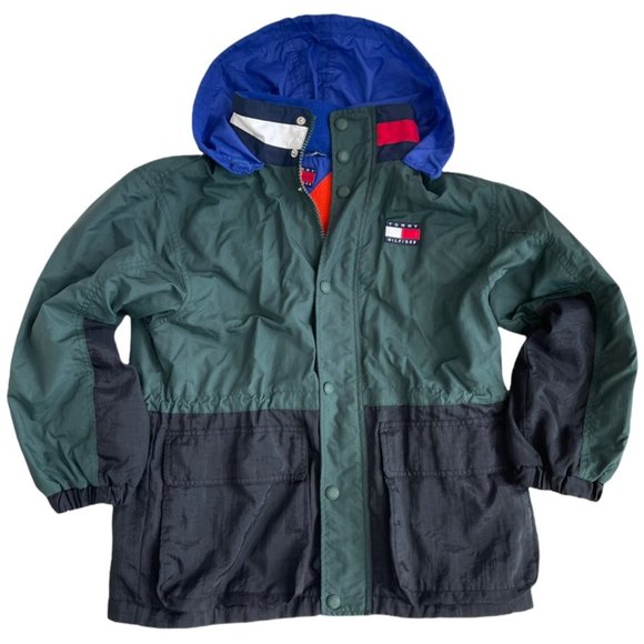 Vintage 90' Tommy Hilfiger Jacket Boys Size Medium Ski Jacket Y2K